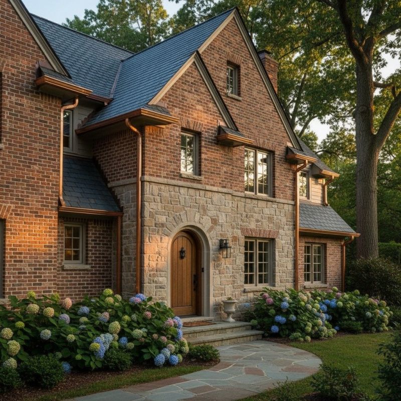 Copper Downspout Installation in Clarksville, TN